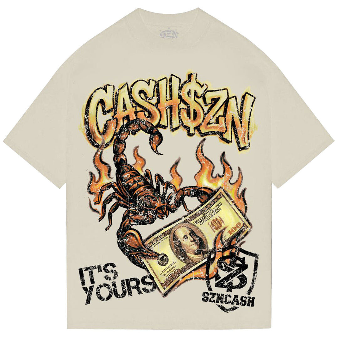 Cash Burn Tee (Cream)