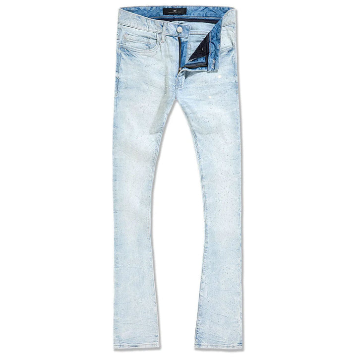 Martin Super Skinny Stacked Denim (Iced White)