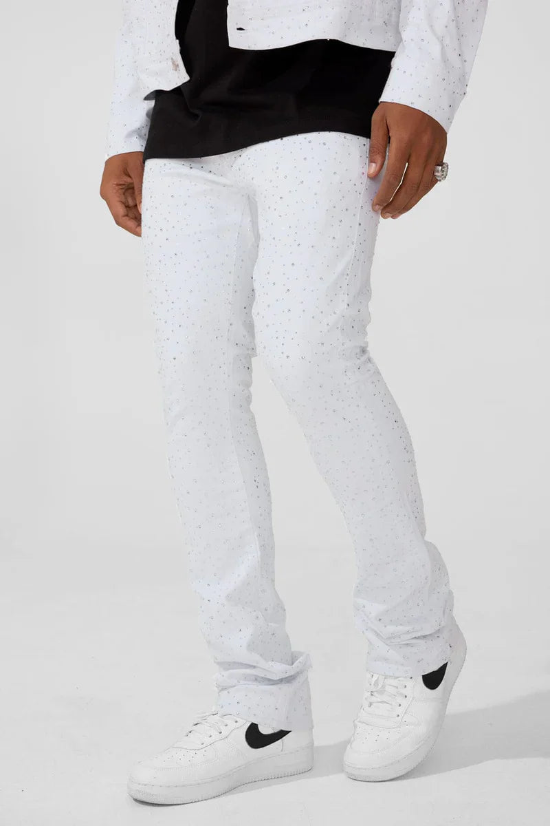 Martin Super Skinny Stacked Denim (White)