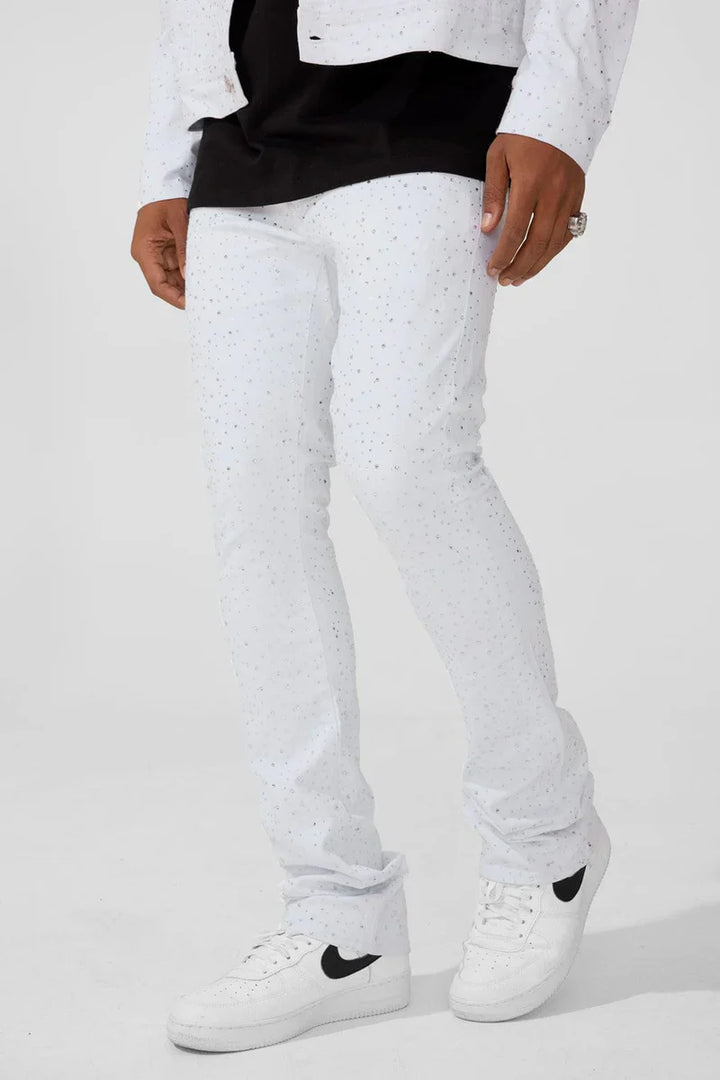 Martin Super Skinny Stacked Denim (White)