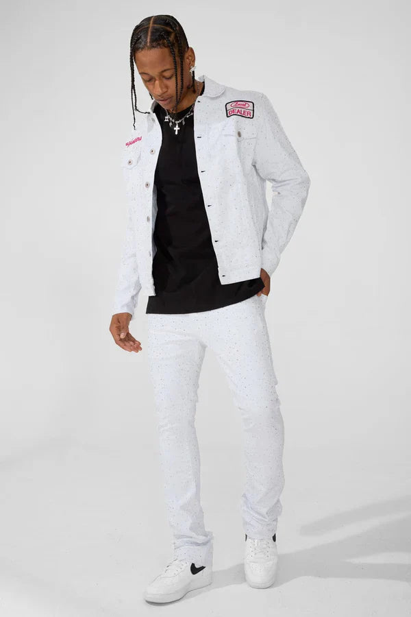 Martin Super Skinny Stacked Denim (White)