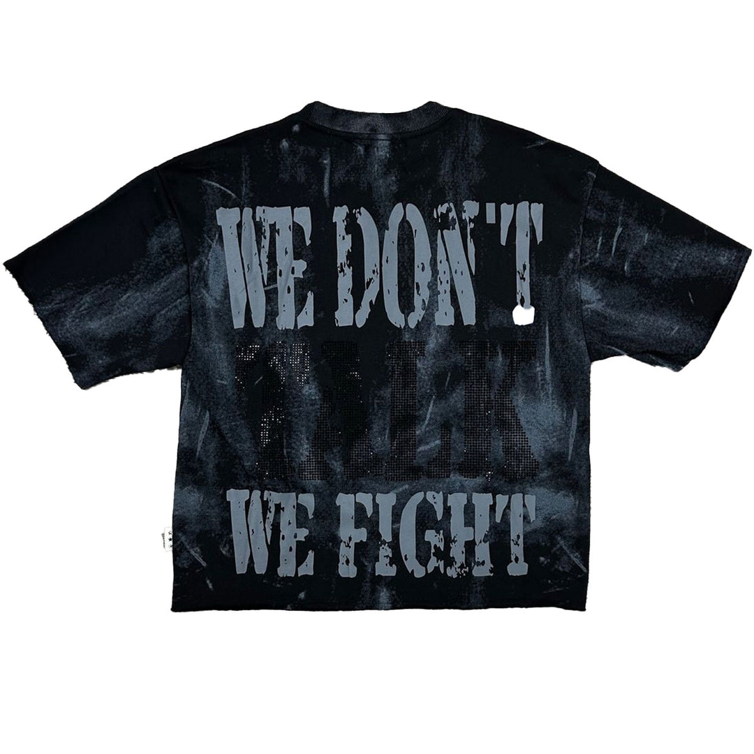 Fight Club Cropped Tee (Black)