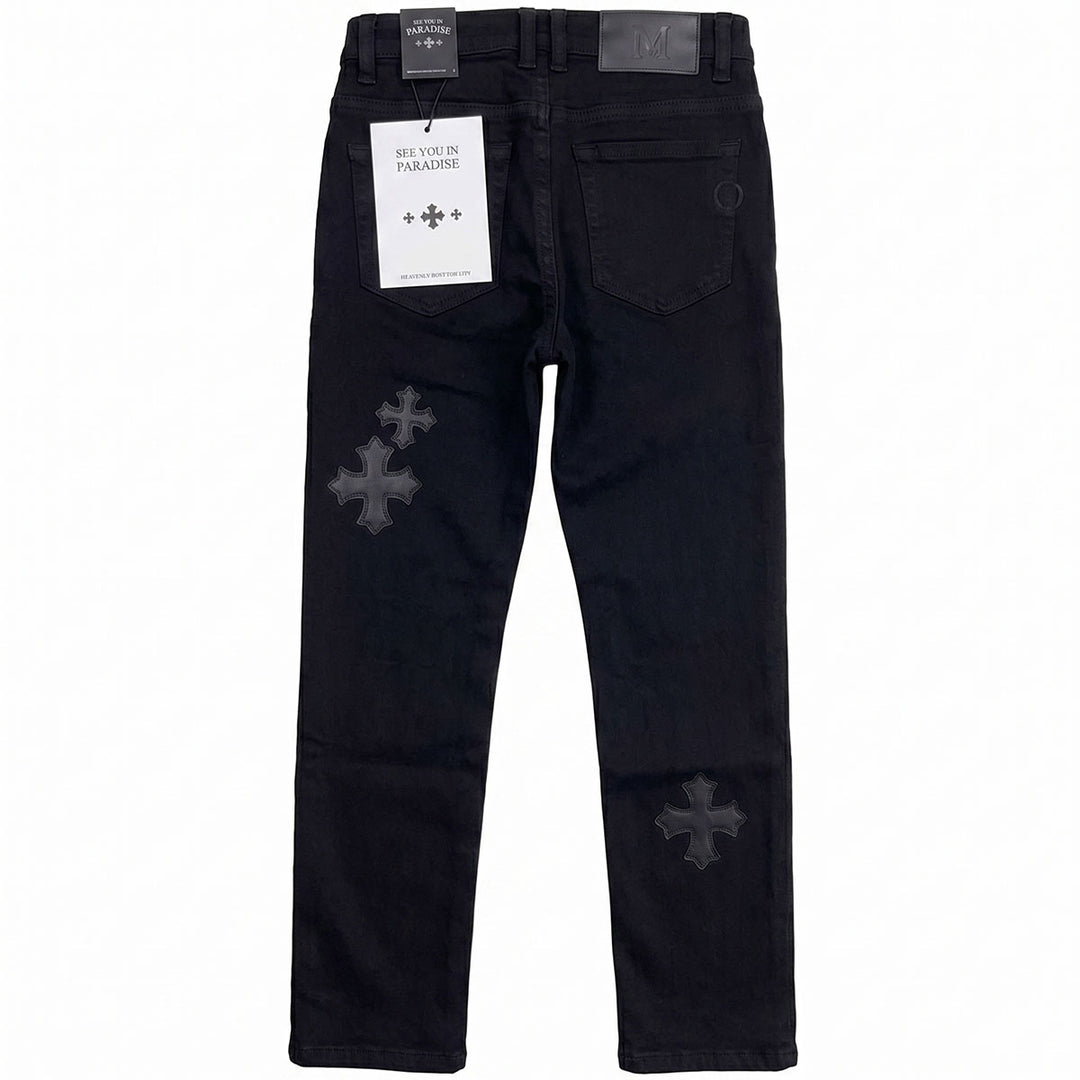 Kids Martin Stacked Denim (Jet Black)