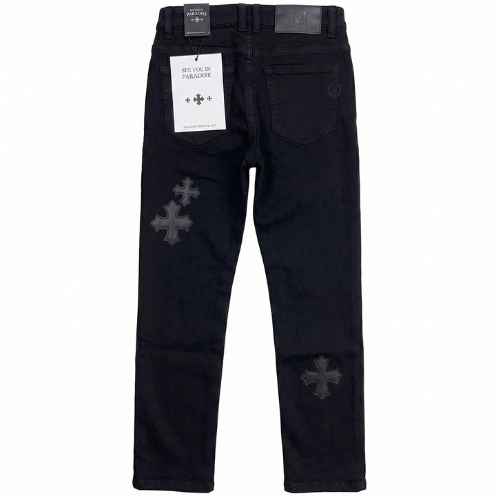 Kids Martin Stacked Denim (Jet Black)