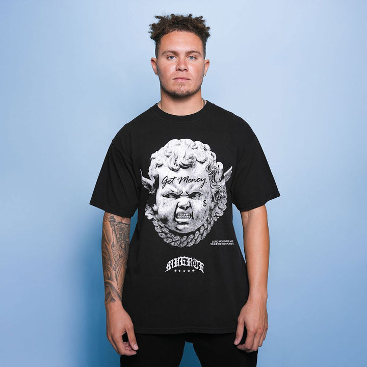 Grill Angel Tee (Faded Black)