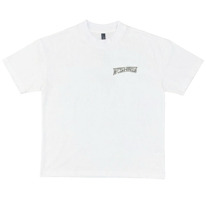 Classic Embroidery Oversize Tee (White)