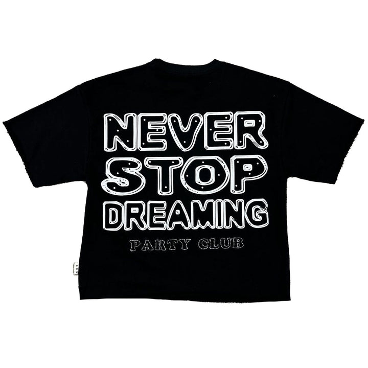 Party Club Cropped Tee (Black)
