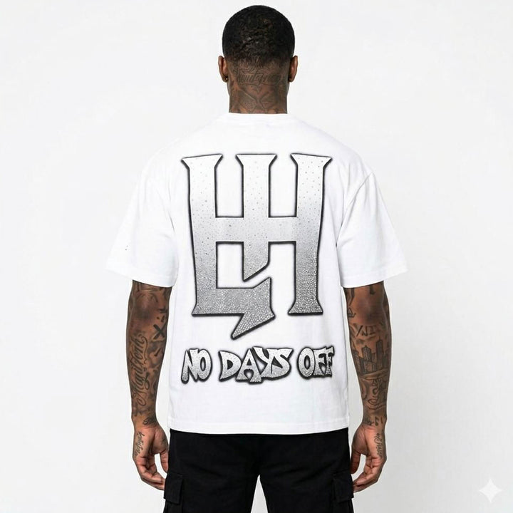 LH Pray Rhinestone Tee (White)