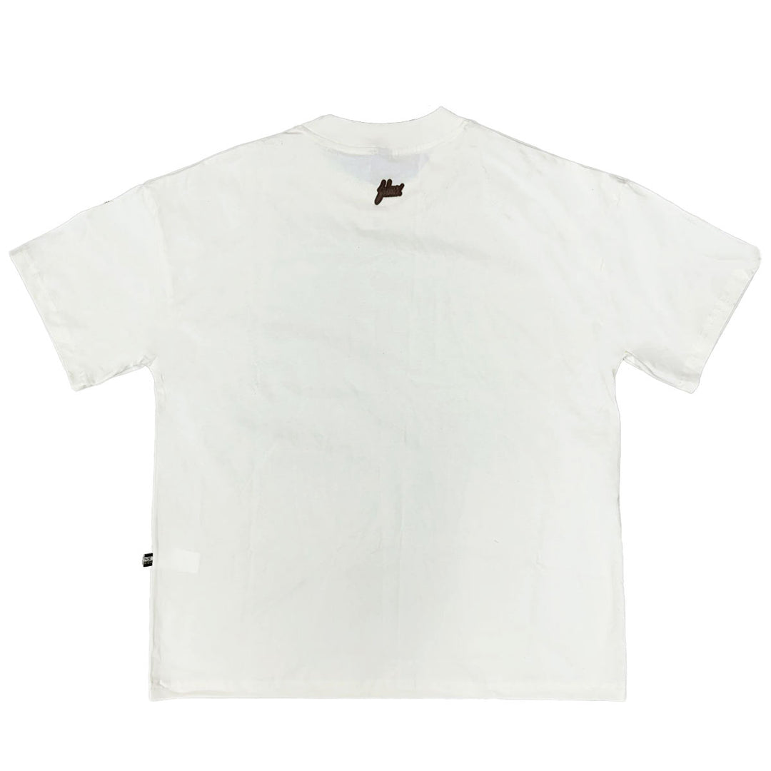 Silicone Logo Oversize Tee (Vanilla / Chocolate)