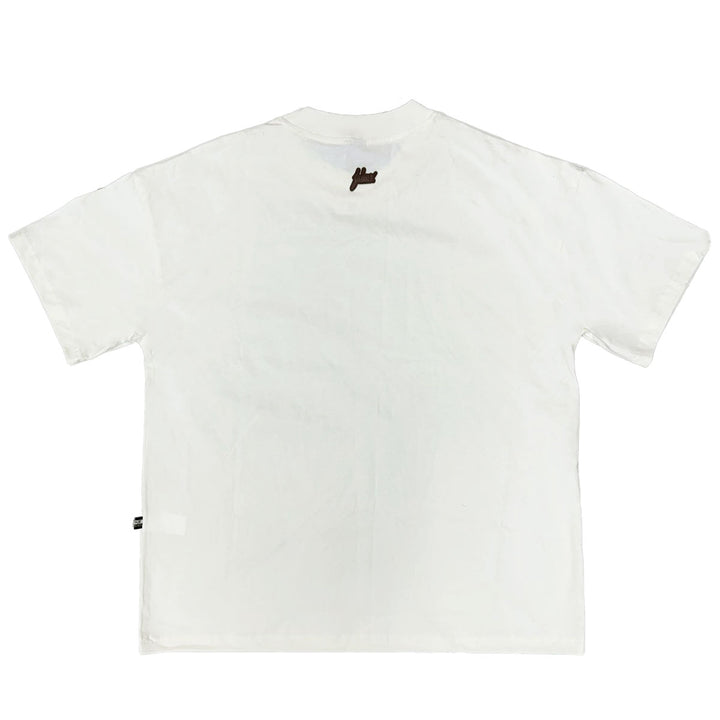 Silicone Logo Oversize Tee (Vanilla / Chocolate)