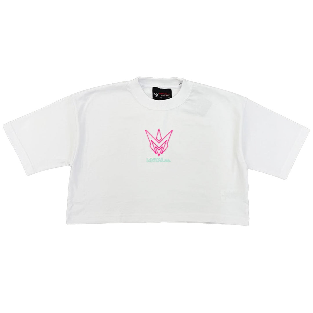 Your Mind, Your Move Cropped Tee (White)