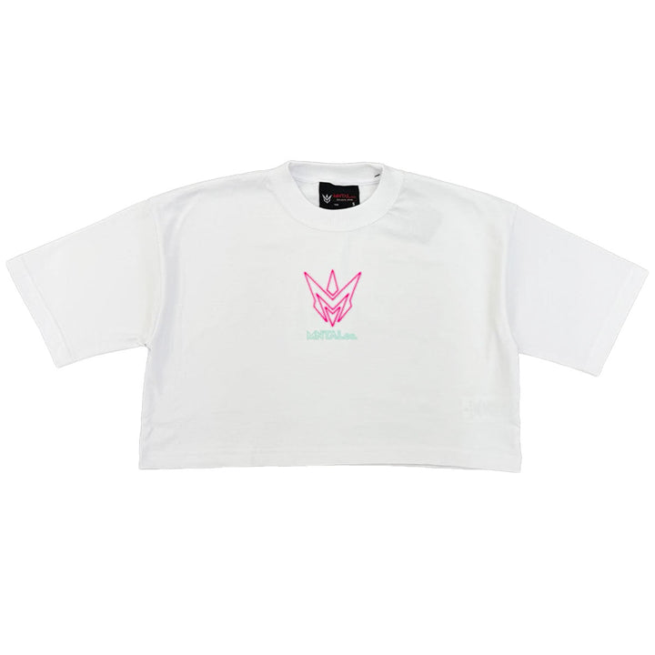 Your Mind, Your Move Cropped Tee (White)