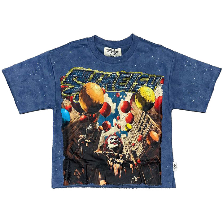 Boys Synergy Cropped Tee (Powder Blue)