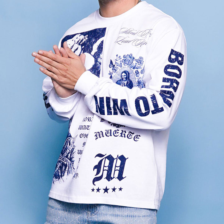 Holy Image Long Sleeve Tee (White)