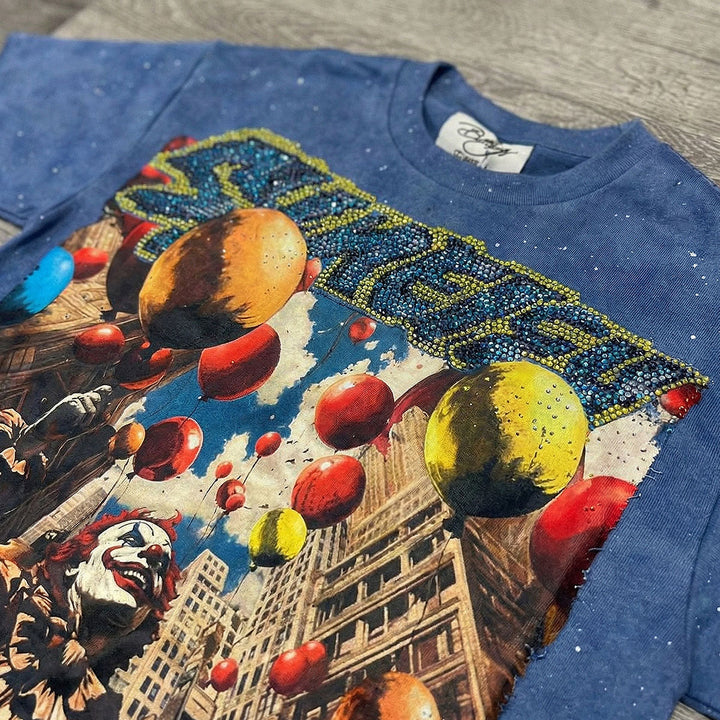 Boys Synergy Cropped Tee (Powder Blue)