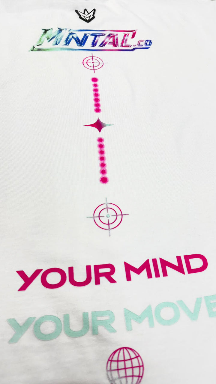 Your Mind, Your Move Oversize Tee (White)
