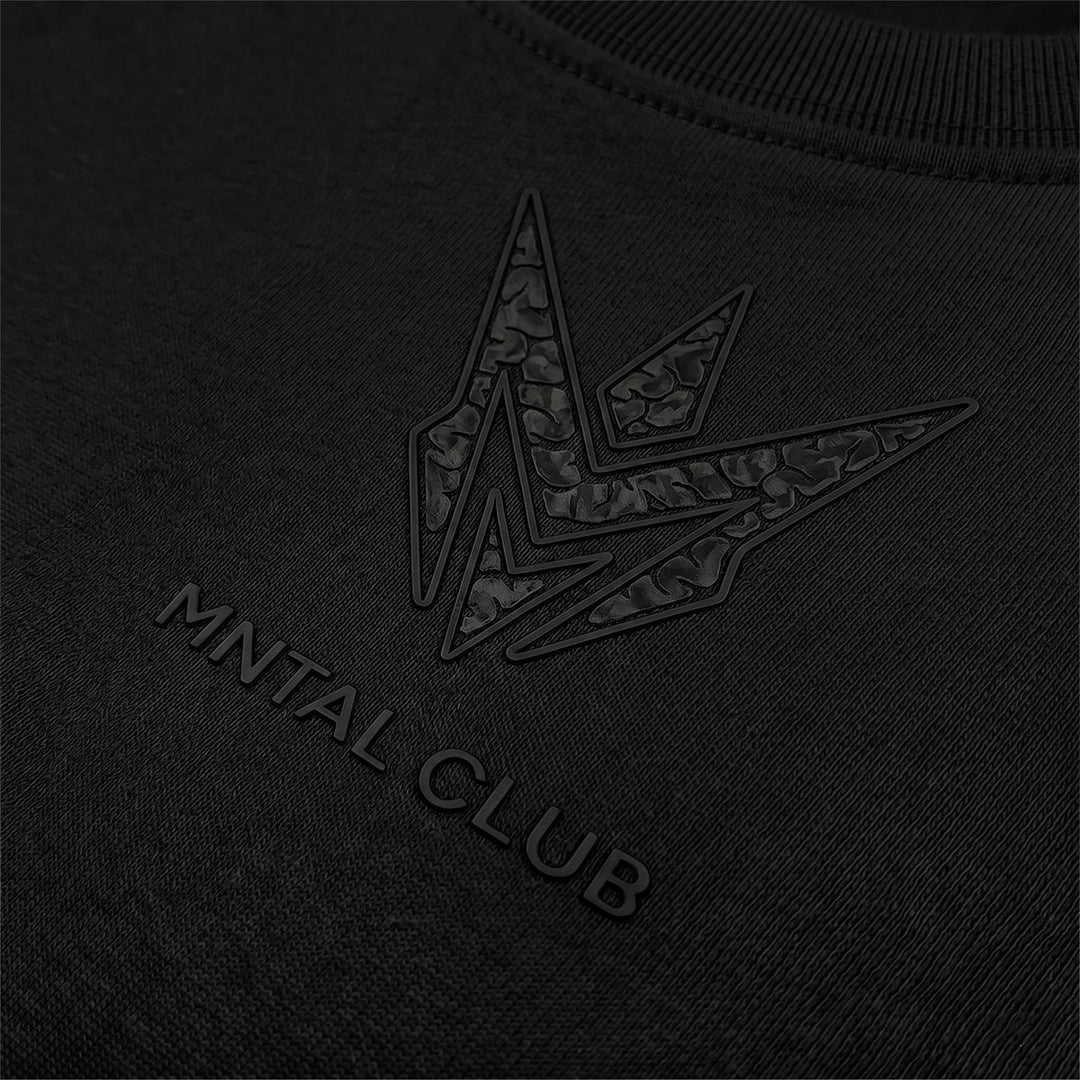 MNTAL Club Oversize Tee (Full Black)