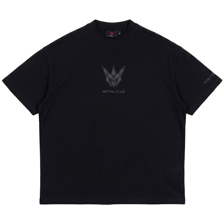 MNTAL Club Oversize Tee (Full Black)