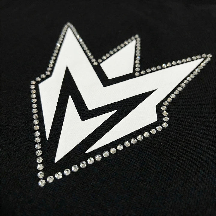 M Spike Cropped Tee (Black)