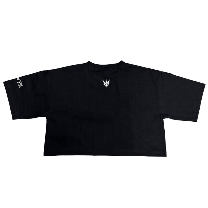 M Spike Cropped Tee (Black)