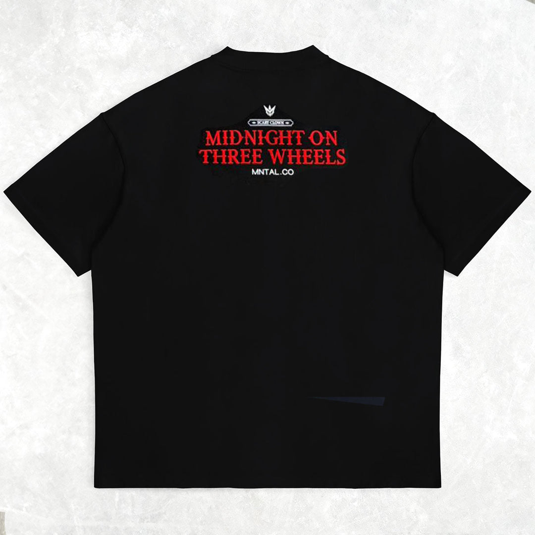 MNTAL Clown Rhinestone Tee (Black)