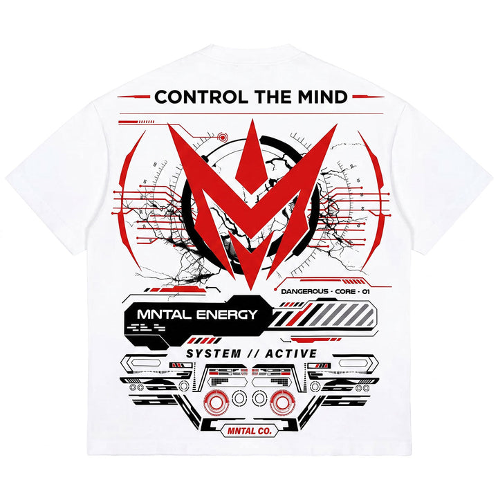 Mind Control Oversize Tee (White)