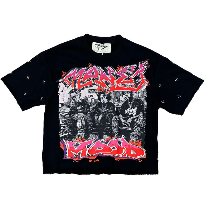 Money Mood Cropped Tee (Black)