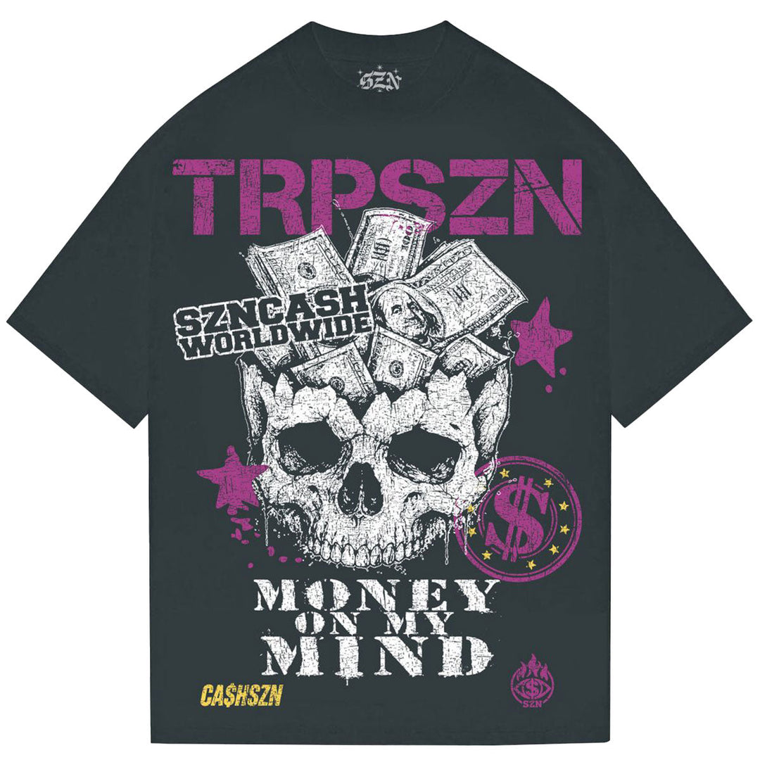 Money Minded Tee (Washed Black)