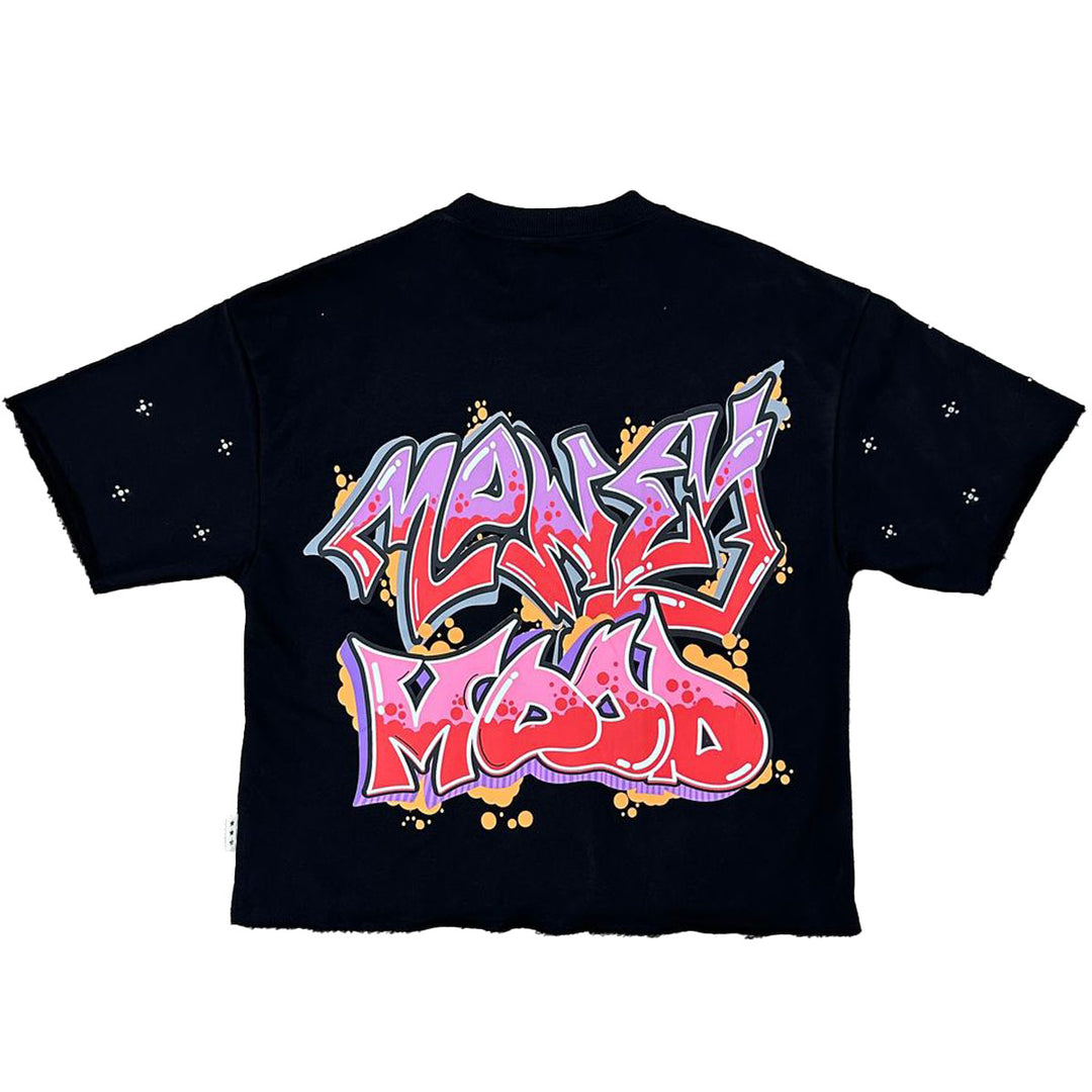 Money Mood Cropped Tee (Black)
