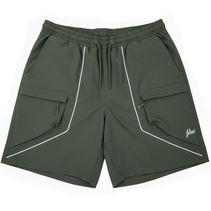 Motion Zip Cargo Shorts (Olive)