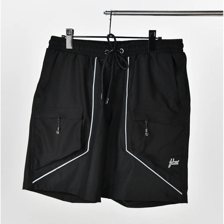 Motion Zip Cargo Shorts (Black)