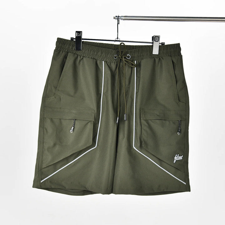 Motion Zip Cargo Shorts (Olive)