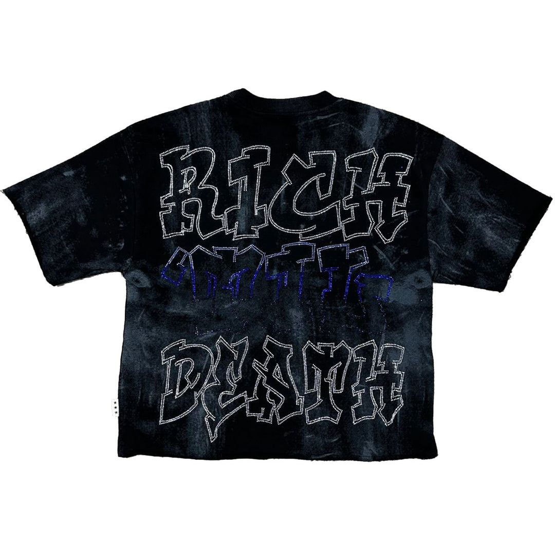 Rich Til Death Cropped Tee (Black)