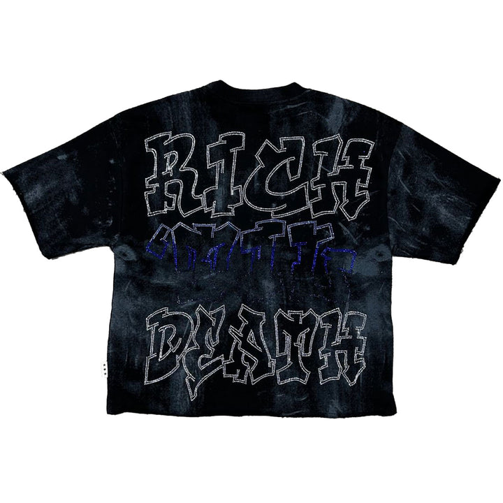 Rich Til Death Cropped Tee (Black)