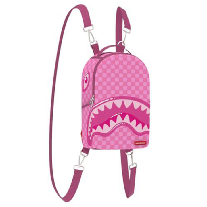 Pink New Check Faces Mini Backpack