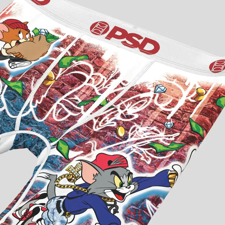 Youth Tom & Jerry Trap Boxer Briefs (Multi)