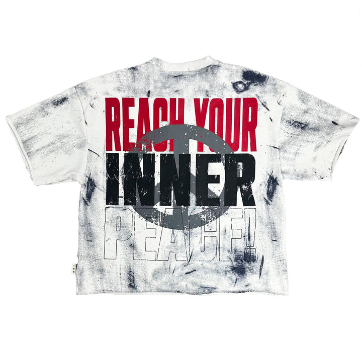 Peace Dream Cropped Tee (White)