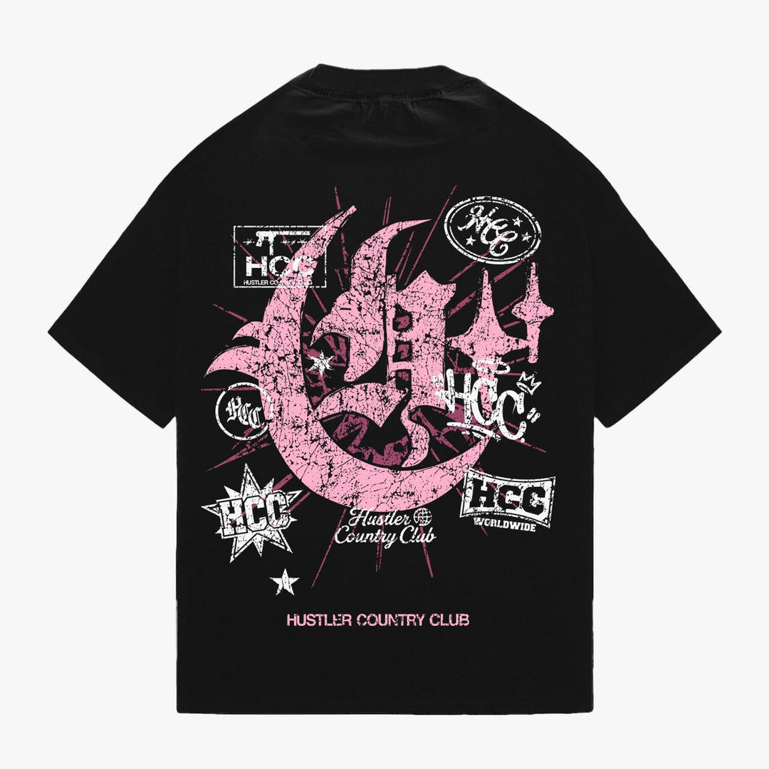 Pink Uzi Chaos Tee (Black)