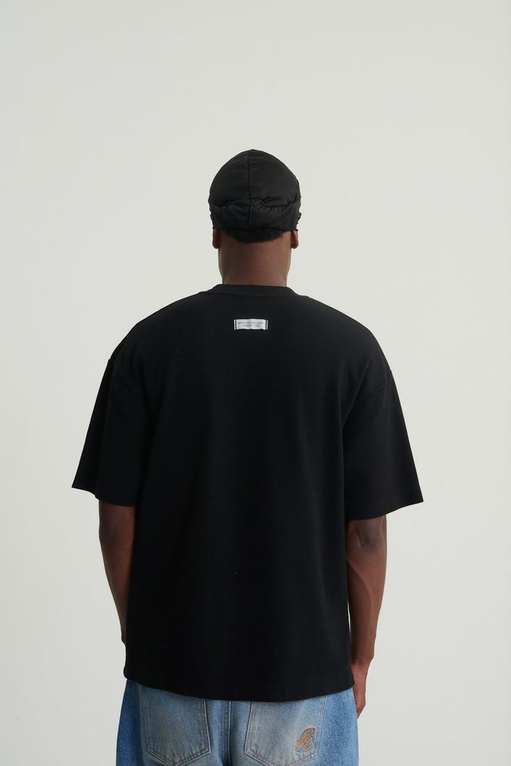 Rustic Embroidered Tee (Black)