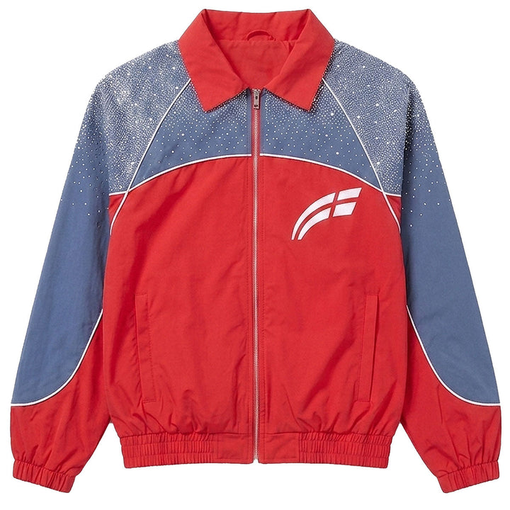 Astral Windbreaker (Cherry / Steel Blue)