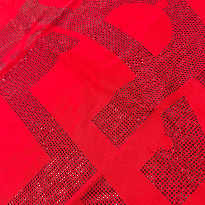 Zorath Rhinestone Oversize Tee (Red)