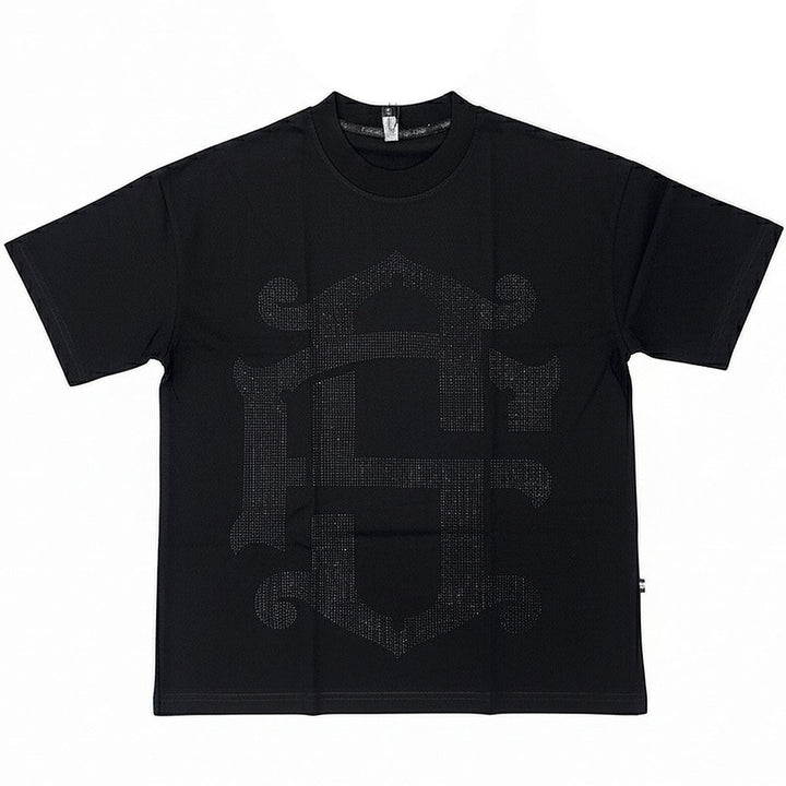 Zorath Rhinestone Oversize Tee (Black)