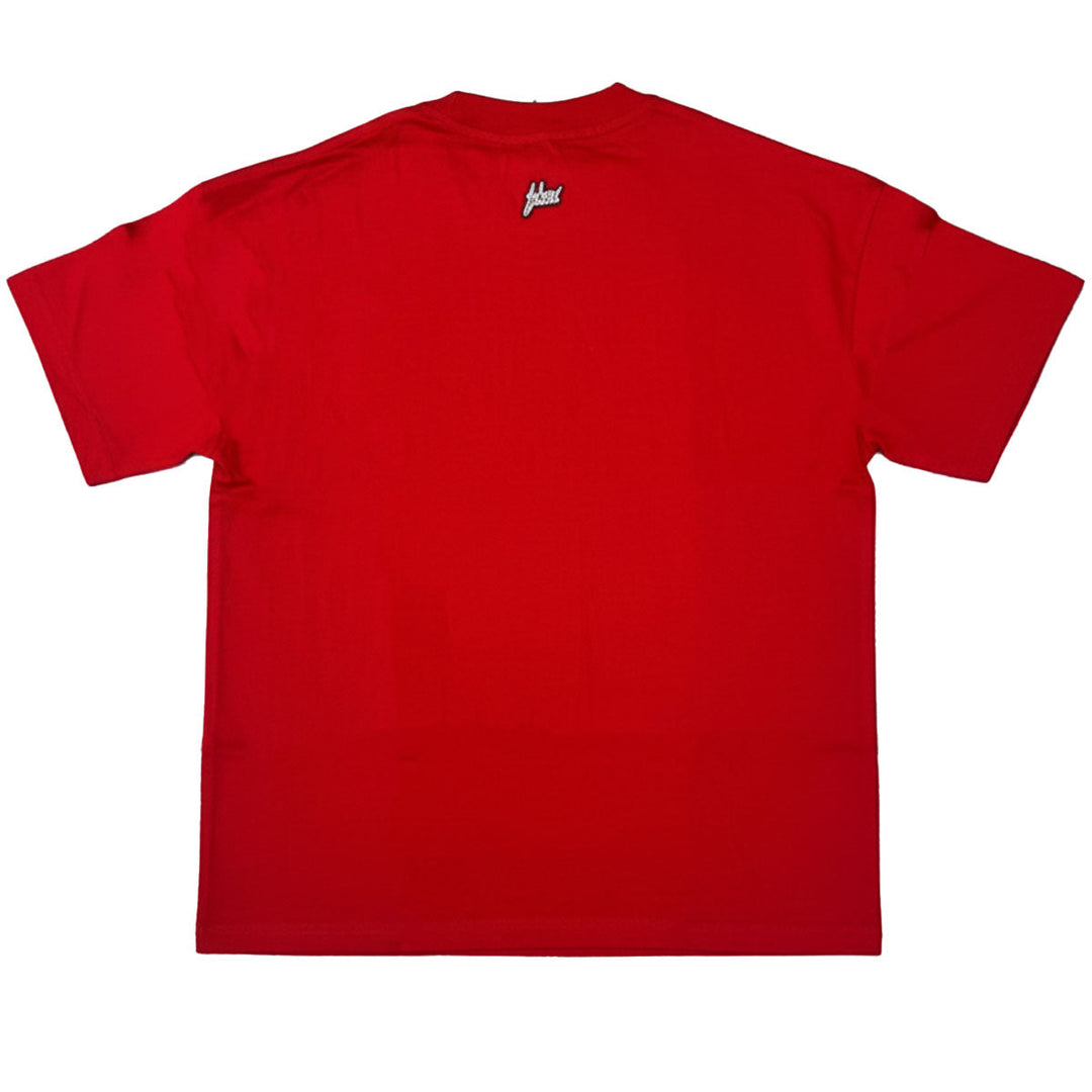 Zorath Rhinestone Oversize Tee (Red)