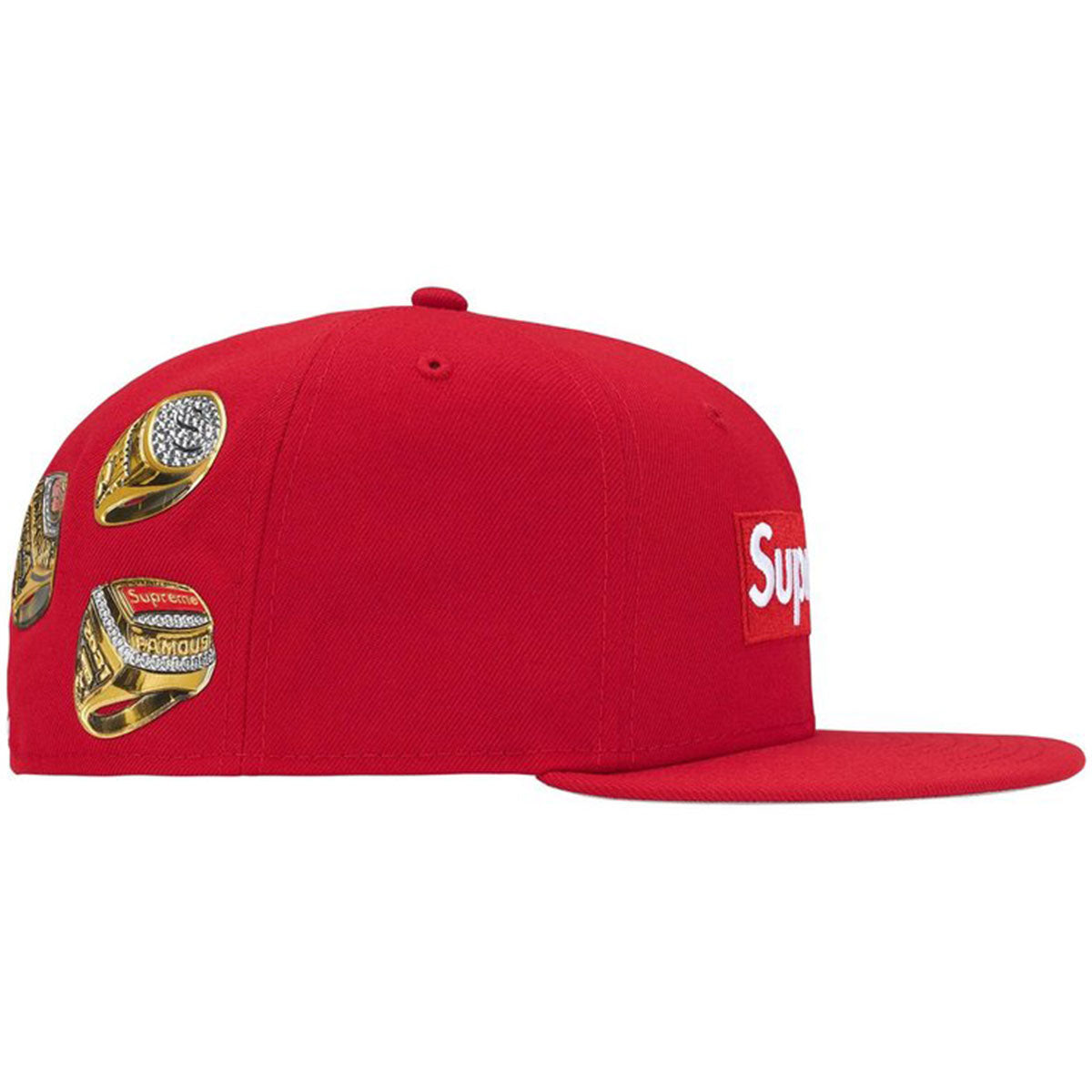 Rings Box Logo New Era® Hat (Red) | Supreme – Urban Street Wear