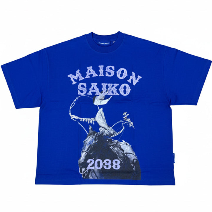 Camiseta de rodeo (azul)