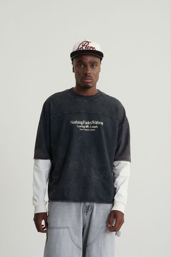 Rustic Long Sleeve Tee (Black)