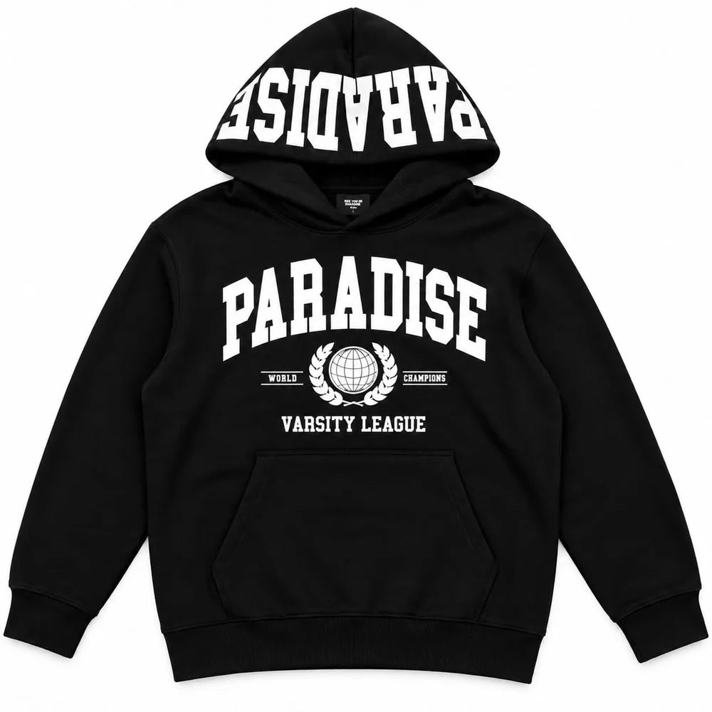 High Density Collegiate Hoodie (Black)