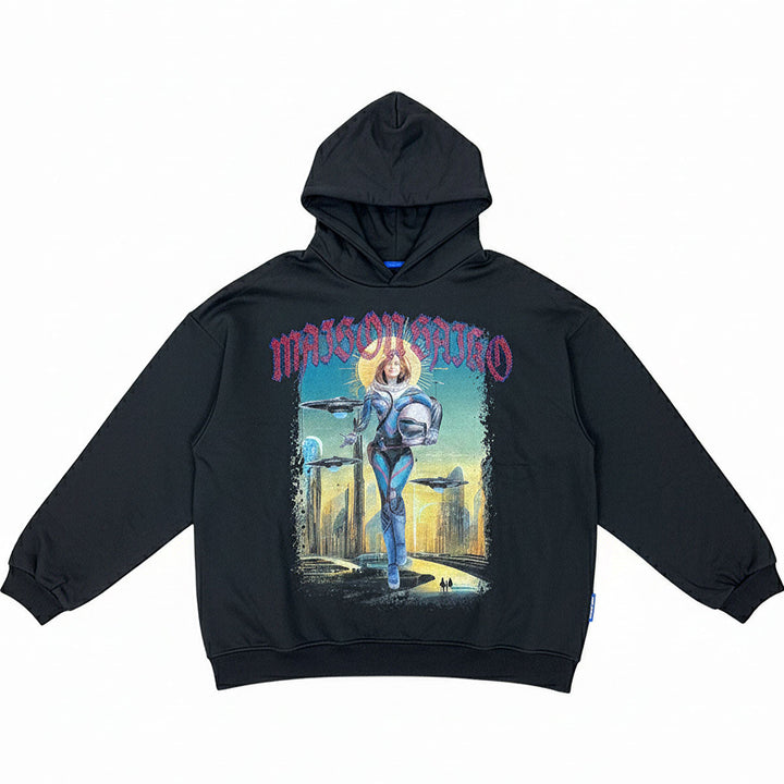 Astro Woman Hoodie (Black)