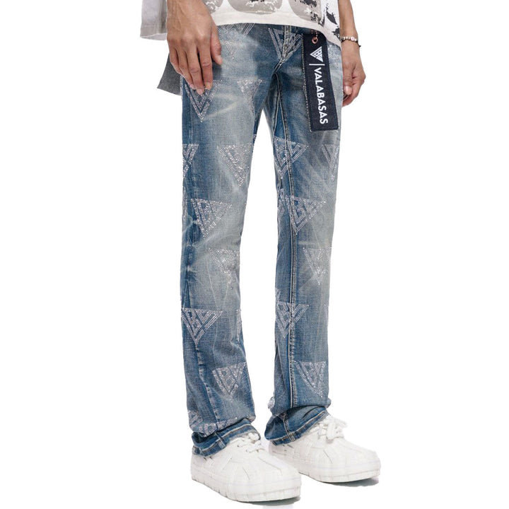 Show Blue Washed Stacked Jeans