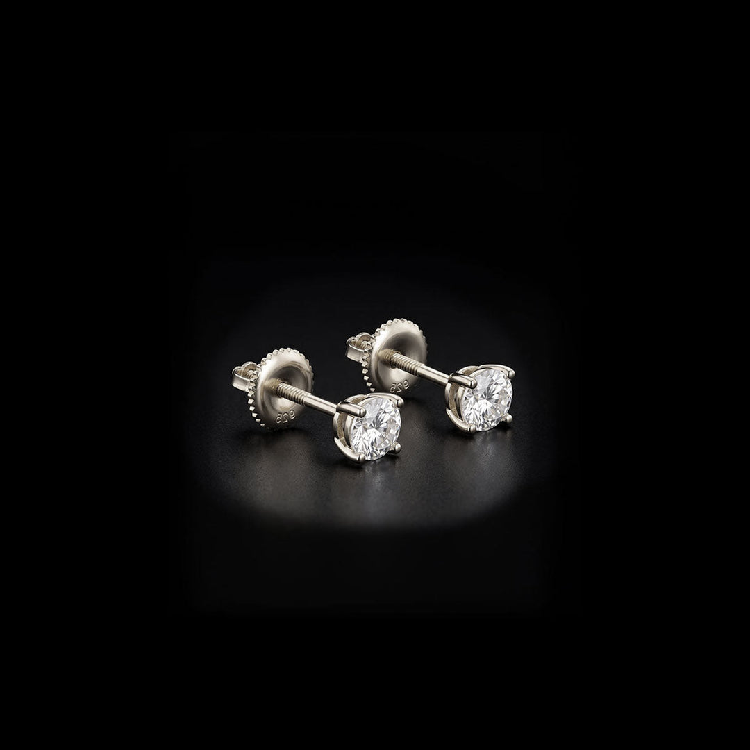 Small Solace Moissanite Earrings